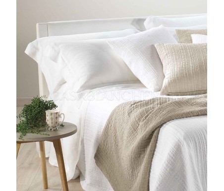 Completo lenzuola matrimoniale di lino Caleffi Panarea